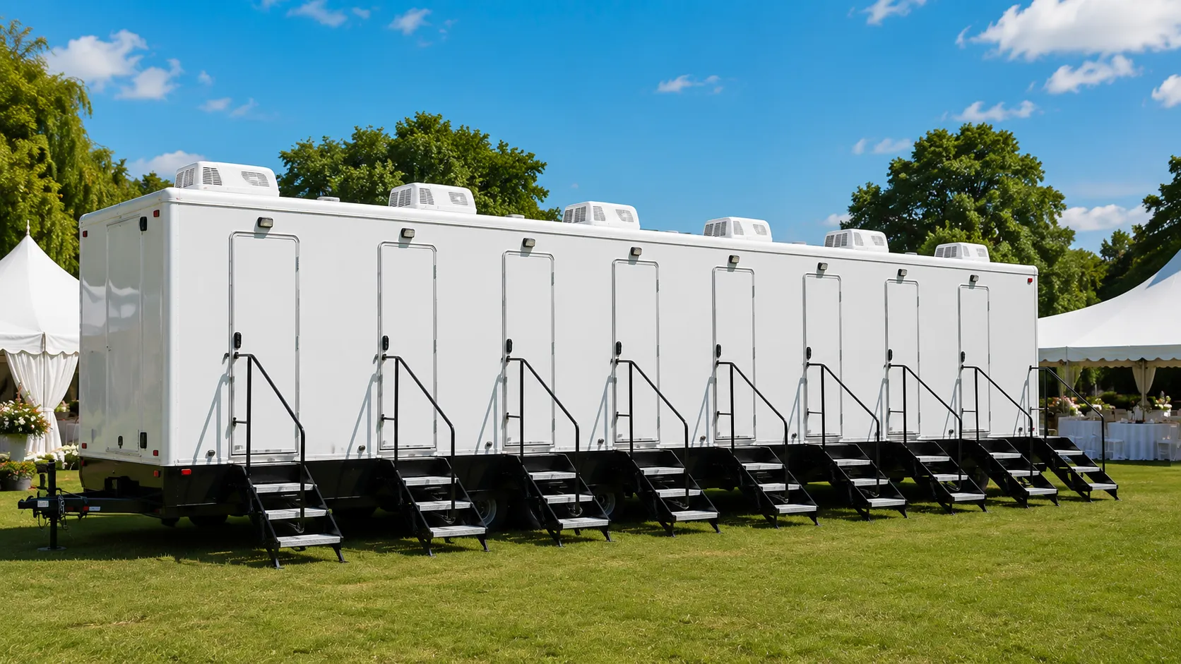 8 Stall Restroom Trailer in San Clemente, CA
